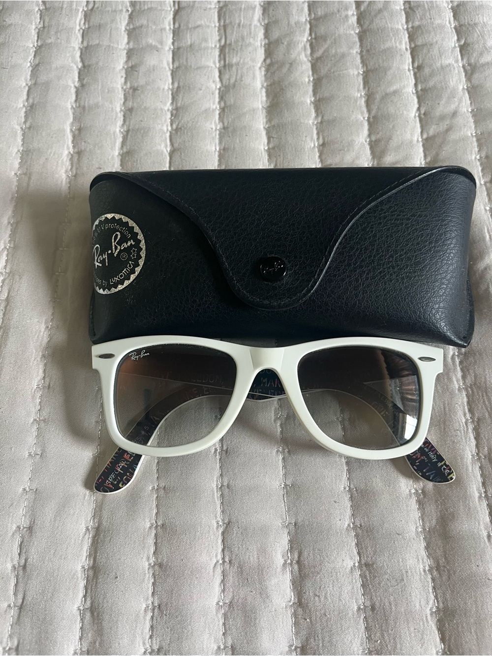 Ray-Ban Special Series White Frame Sunglasses with Black Case
